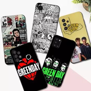 Черный чехол из ТПУ для Samsung Galaxy A03 SM-A035 A03 Core A03S A13 A23 LTE A33 A53 A73 4G 5G плакат с зеленым дневным ремешком Samsung A53 5G