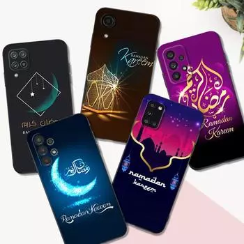 Черный чехол из ТПУ для Samsung Galaxy M53 M13 M62 A12 A22 A22S A32 A42 A52 A52S A72 4g 5g A20S Рамадан Samsung M62 F62