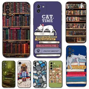 Черный чехол из ТПУ для Samsung Galaxy S22 S20 S21 FE PLUS ultra+S10 E lite задняя крышка Книги Samsung S21