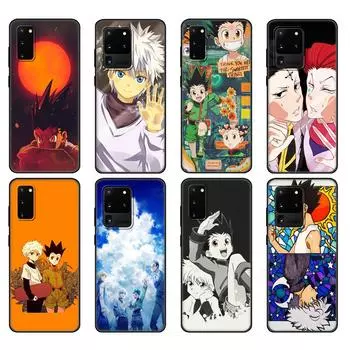Черный чехол из ТПУ для Samsung Galaxy S20/S20 PLUS/S20 ultra/S20+/S20FE задняя крышка HUNTER x HUNTER HxH Gon Killua аниме Samsung S20