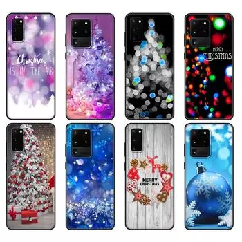 Черный чехол из ТПУ для Samsung Galaxy S20 /S20 PLUS/S20 ultra/S20+ /S20FE задняя крышка Рождество и Новый год Samsung S20