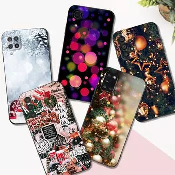 Черный чехол из ТПУ для Samsung Galaxy S22 S20 S21 FE PLUS ultra+S10 E lite задняя крышка зима девушка рождество Samsung S21 PLUS