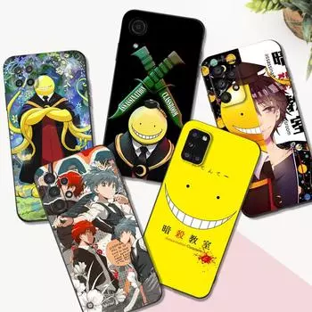 Черный чехол из ТПУ для Samsung Galaxy S22 S20 S21 FE PLUS ultra+S10 E lite задняя крышка Assassination Classroom SamsungS22 Ultra
