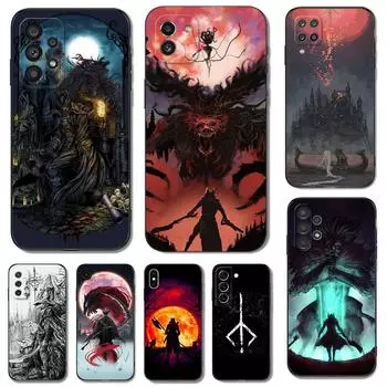 Черный чехол из ТПУ для Samsung Galaxy F23 M12 M22 M23 M32 4G M52 5G M30S M21 A04s bloodborne кровавая луна искусство Samsung M23 5G