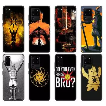 Черный чехол из ТПУ для Samsung Galaxy S20 /S20 PLUS/S20 ultra/S20+ /S20FE задняя крышка Praise the Sun Dark Souls Samsung S20
