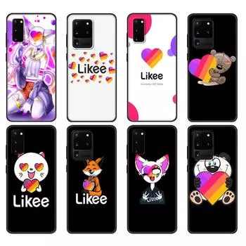 Черный чехол из ТПУ для Samsung Galaxy S20/S20 PLUS/S20 ultra/S20+/S20FE задняя крышка модный Likee кот медведь любовь сердце Samsung S20