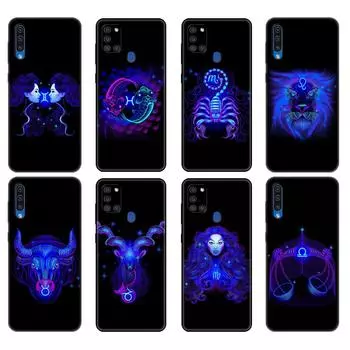 Черный чехол из ТПУ для Samsung Galaxy A50 50S A30S A10 A01 A11 A21S A31 A41 A51 A71 M21 M30S S10 LITE, чехол со знаками зодиака Samsung A01