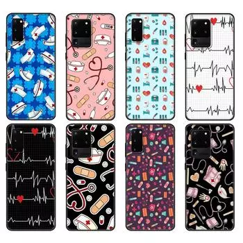 Черный чехол из ТПУ для Samsung Galaxy S20 /S20 PLUS/S20 ultra/S20+ /S20FE задняя крышка медсестра медицина медицина здоровье Samsung S20