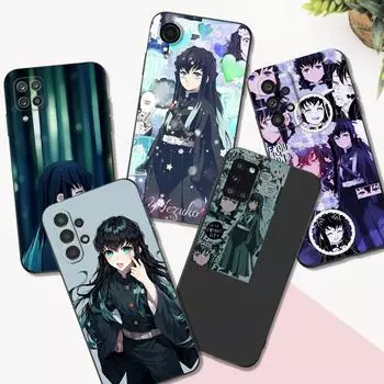 Черный чехол из ТПУ для Samsung Galaxy S22 S20 S21 FE PLUS ultra+S10 E lite задняя крышка Tokitou Muichirou Samsung S20 PLUS