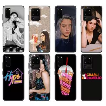 Черный чехол из ТПУ для Samsung Galaxy S20 /S20 PLUS/S20 ultra/S20+ /S20FE задняя крышка Charli Damelio Samsung S20