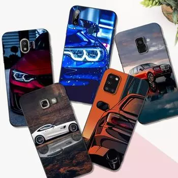 Черный чехол из ТПУ для Samsung Galaxy S6 S7 S8 S9 Plus задняя крышка Sports Cool Car Man Samsung S6