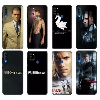 Черный чехол из ТПУ для Samsung Galaxy A50 50S A30S A10 A01 A11 A21S A31 A41 A51 A71 M21 M30S S10 LITE, чехол для побега из тюрьмы Samsung A01