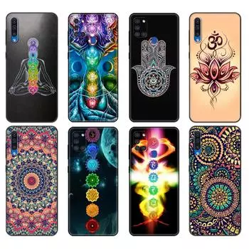 Черный чехол из ТПУ для Samsung Galaxy A50 50S A30S A10 A01 A11 A21S A31 A41 A51 A71 M21 M30S S10 LITE Mandala Chakra Insist Yoga Samsung A01