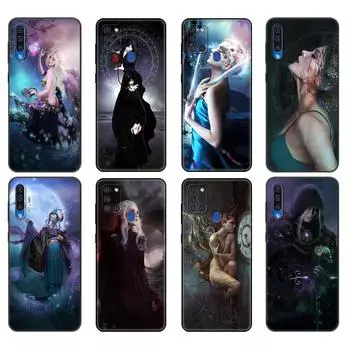 Черный чехол из ТПУ для Samsung Galaxy A50 50S A30S A10 A01 A11 A21S A31 A41 A51 A71 M21 M30S S10 LITE oracle de la nuit dark light Samsung A01