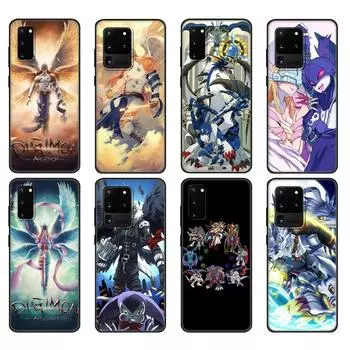 Черный чехол из ТПУ для Samsung Galaxy S20 /S20 PLUS/S20 ultra/S20+ /S20FE задняя крышка Японский аниме Digimon Samsung S20