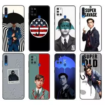 Черный чехол из ТПУ для Samsung Galaxy A50 50S A30S A10 A01 A11 A21S A31 A41 A51 A71 M21 M30S S10 LITE The Umbrella Academy Number 5 Samsung A01
