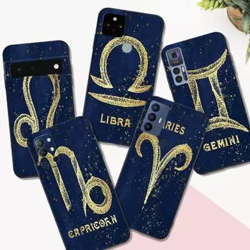 Черный чехол из ТПУ для телефона TCL 20 20L 10 lite 10L PLUS PRO 20E 20R 20SE 20XE 205 20B 20Y Созвездие знак TCL 10L 10Lite