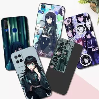 Черный чехол из ТПУ для Vivo Y01 Y2 Y12S Y12A Y50 Y15 Y15A Y15S Y17 Y3 Y11 Y50 Y50T Y51S 2019 2020 5G Tokitou Muichirou Vivo Y50T 5G