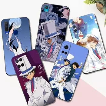 Черный чехол из ТПУ для Vivo Y1S U10 S1 2019 PRO Z3i Z1 Z1i Z1X X50 Lite X60 X70 X21S 4G 5G 2020 Kaito Kid Vivo Y1S 2020