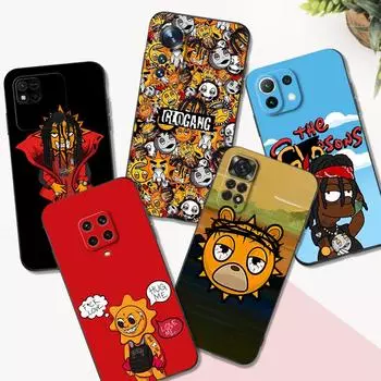 Черный чехол из ТПУ для Xiaomi mi 12 lite pro SX 11lite NE 11i 11T Pro Redmi 10 10A 10C 4G 5G Fundas Glo Gang Chief Keef Capa Redmi 10A