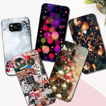 Черный чехол из ТПУ для Xiaomi mi 10 10T NOTE 10 9 A3 lite 9T PRO Чехол зима девушка рождество xiaomi mi 10 pro