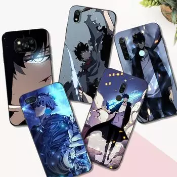Черный чехол из ТПУ для Xiaomi mi 10 10T NOTE 10 9 A3 lite 9T PRO Cover solo leveling Sung-Jin-Woo Xiaomi mi 9