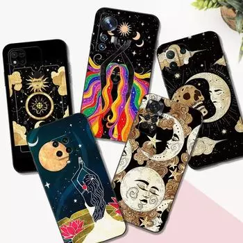 Черный чехол из ТПУ для Xiaomi mi 11i 5G Redmi Note 11 11S Pro PLUS 4G 5G чехол The Whimsy of the Moon Redmi Note 11S 5G