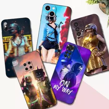 Черный чехол из ТПУ для Xiaomi mi 12 SX 11lite NE 11i 11T Pro Redmi 10A 10C Note 11Pro 4G 5G 11S, чехол PUBG Game Xiaomi 12 12S 12X