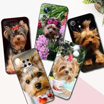 Черный чехол из ТПУ для Xiaomi POCO M4 X4 C40 Pro 4G 5G X3 NFC 5G F3 F4 GT йоркширский терьер собака POCO C40