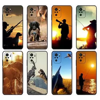 Черный чехол из ТПУ для Xiaomi Redmi 9T, чехол Redmi Note 9T Note 10 5G 4G Pro 10S, чехол для охотничьей собаки и рыбака Xiaomi Redmi 9T