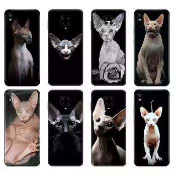 Черный чехол из ТПУ для Xiaomi Redmi 7A 8 8A 9 9A 9C Чехол Redmi Note 8T 8 Pro T Note 9 9S 9 Pro Чехол Сфинкс Кот Xiaomi Redmi 7A