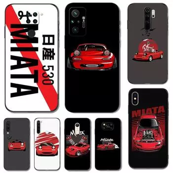 Черный чехол из ТПУ для Xiaomi Redmi 5 5plus 6 6a 7 7a 8 8a задняя крышка Miata Mx5 Na Redmi 7