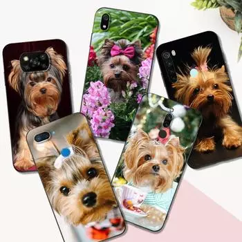 Черный чехол из ТПУ для Xiaomi Redmi 5 5plus 6 6a 7 7a 8 8a задняя крышка йоркширский терьер собака Redmi 6a