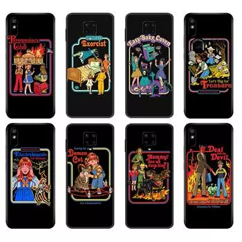 Черный чехол из ТПУ для Xiaomi Redmi 7A 8 8A 9 9A 9C Чехол Redmi Note 8T 8 Pro T Note 9 9S 9 Pro Забавный Хэллоуин, давайте вызовем демонов Xiaomi Redmi 7A