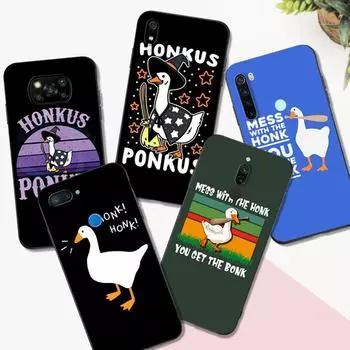 Черный чехол из ТПУ для Xiaomi Redmi 9T Note 9T Note 10 8 8T 7 5G 4G Pro 10S без названия в форме гуся и утки Redmi NOTE 9T