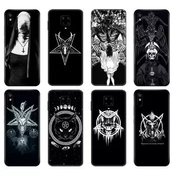 Черный чехол из ТПУ для Xiaomi Redmi 7A 8 8A 9 9A 9C Чехол Redmi Note 8T 8 Pro T Note 9 9S 9 Pro Чехол Pentagram 666 Demonic Satanic Xiaomi Redmi Note 8T