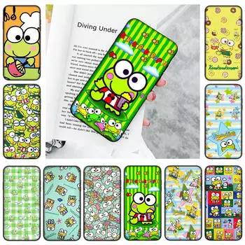 Черный чехол JZ15 Kero Kero Keroppi для OPPO Reno 8 6 5 4 Pro Plus Find X3 A17 A3 A31 A38 A40 A53 A54 A55 A74 A76 A78 A77 A80 A94 A95 A96 Lite OPPO Find X3 Pro 5G пламенный