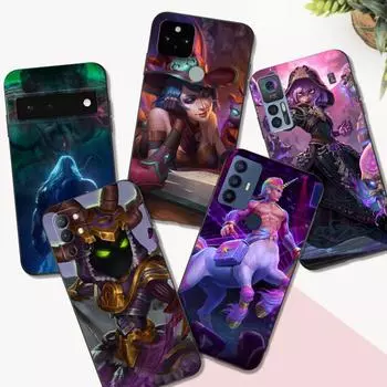 Черный чехол TPU для Google Pixel 4 4A 4XL 5 5A 5XL 6 6A 7 PRO Cover SMITES GameS Pixel 6