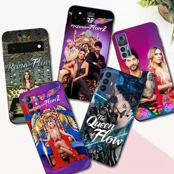 Черный чехол Tpu для Google Pixel 4 4A 4XL 5 5A 5XL 6 6A 7 PRO Чехол La-Reina-del-Flow the queen of Pixel 7 5G