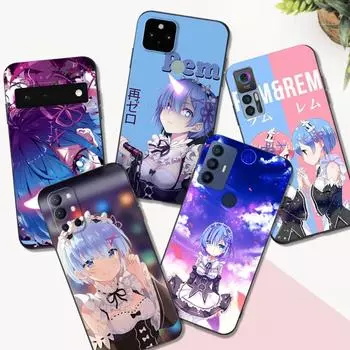 Черный чехол TPU для oneplus 8 pro 8t 9 9R Nord 2 ce N10 N100 N200 4G 5G Ram Rem аниме-мультфильм Nord N100 4G