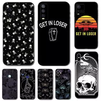 Черный чехол Tpu для Vivo Y21 Y51A 2021 Y21S Y33S Y51 2020 Y51S Y53s 4G Y72 5G задняя крышка get in loser Vivo Y72 5G