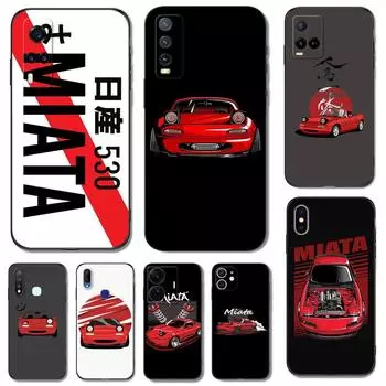 Черный чехол TPU для Vivo Y85 Y89 Y91C Y90 Y91i Y91 Y95 Y93 Y93S 5G Y83 T1X 4G задняя крышка Miata Mx5 Na Vivo Y85 Y89