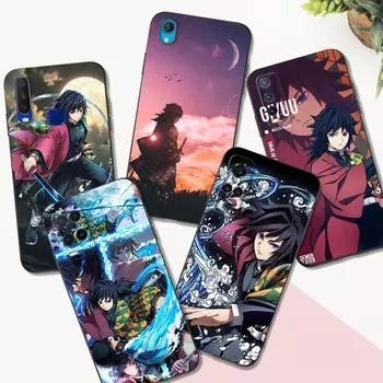 Черный чехол TPU для Vivo Y85 Y89 Y91C Y90 Y91i Y91 Y95 Y93 Y93S 5G Y83 T1X 4G задняя крышка Tomioka Giyuu Vivo Y85 Y89