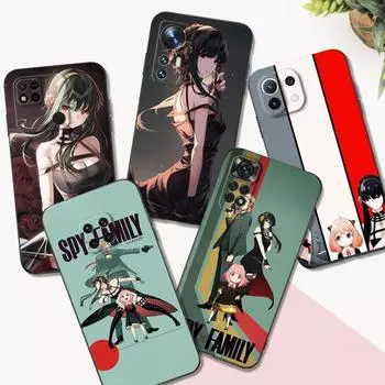 Черный чехол Tpu для Xiaomi mi 11i 5G Redmi Note 11 11S Pro PLUS 4G 5G Cover spy x family-anya forger Redmi Note 11Pro 4G