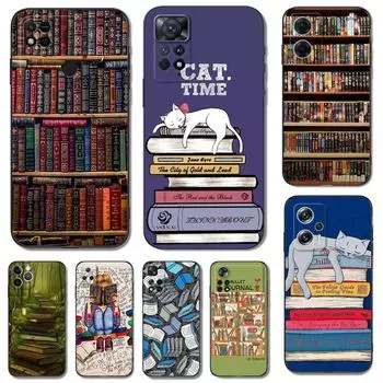 Черный чехол TPU для Xiaomi POCO M4 X4 C40 Pro 4G 5G X3 NFC 5G F3 F4 GT Books POCO X3