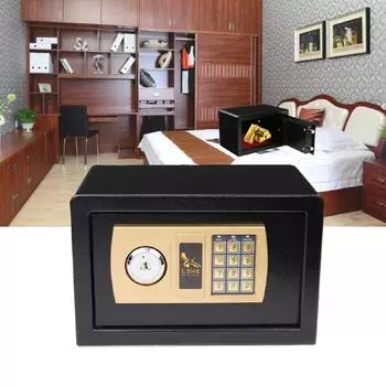 Черный цифровой сейф, секретный ящик, пожаробезопасный, идеальный электронный сейф с паролем для ювелирных изделий, золото Caja Fuerte