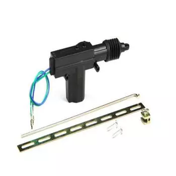 Черный DC12V Автомобильный сверхмощный мотор привода дверного замка с 2 проводами сигнализации безопасности
