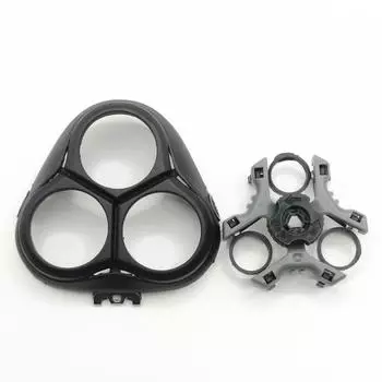 Черный держатель для бритвы (Боковое серебро) & Рамка пластина для Philips S3115 S3115/81 S3122 S3233 S3233/52 S3112 S3231 S3231/52 S3232