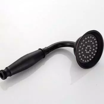 Черный держатель для душа из латуни для ванны, сменная ручная лейка для душа, аксессуары для душа из меди золотой