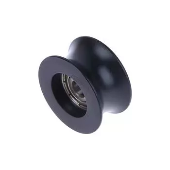 Черный диаметр 14 мм гусеничного колеса резиновое покрытие 5*26*13 нейлоновый помпон обернутый пластиковый подшипник шкив U-образный паз